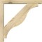 Ekena Millwork Funston Block Rough Sawn Bracket w/ Offset Brace, Douglas Fir, 4"W x 24"D x 24"H BKT0402X24X24FST05RDF - alternate 4
